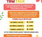 Upcoming TRM Talk Dates