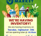 Inventory Announcement September 2025