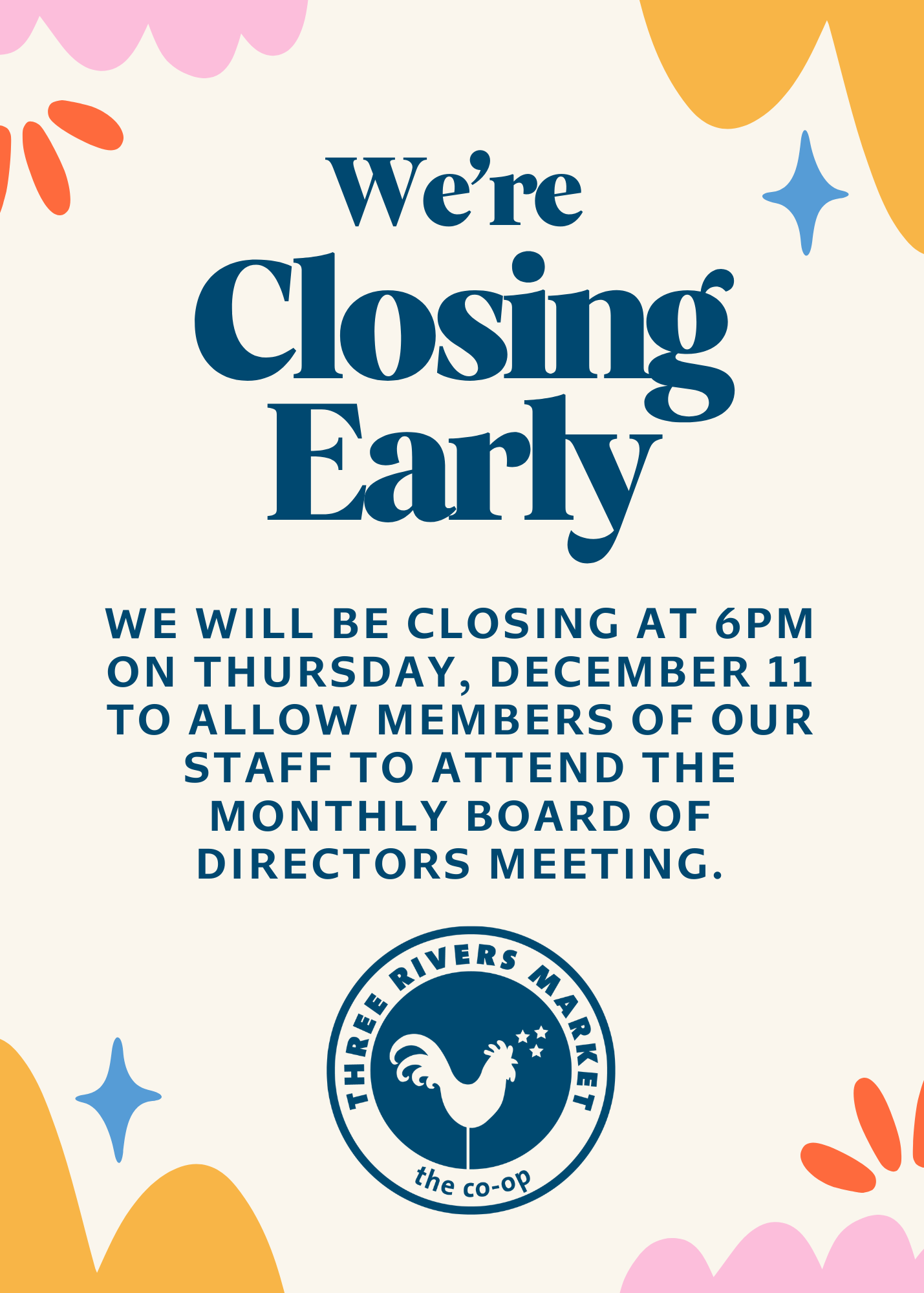 Closing at 6pm on December 11, 2025